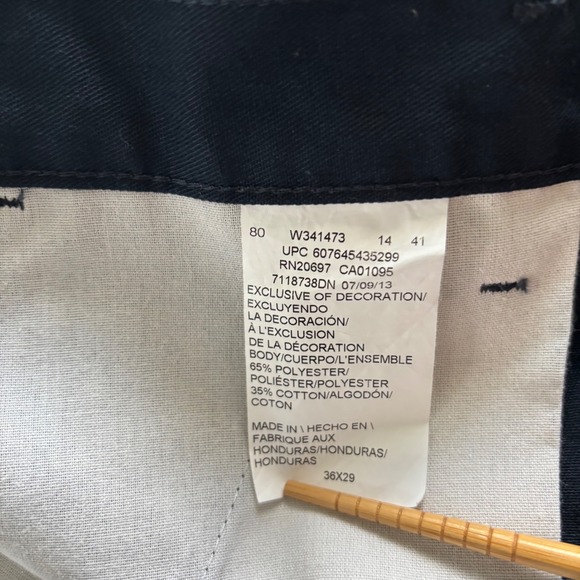 Dickies Cargo Pants Double Knee Work Utility Pants Navy Blue 36x29 - Picture 9 of 11